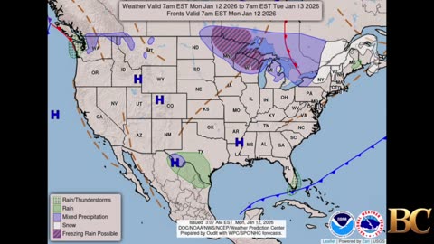 National Weather Forecast (January 13, 2026)