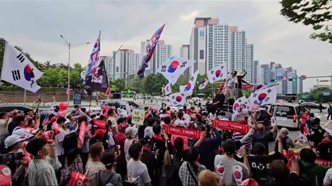 자민련 서초행진,말할수 았는자유룰 위한 전진은멈출수없다/There is no stopping the progress toward free rules that can be said.