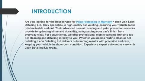 Looking for the best Paint Protection in Marholm