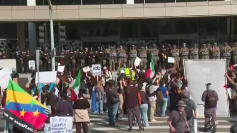 DAY 6 Live: Anti-ICE protests in downtown Los Angeles