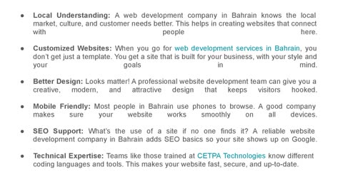 10 Reasons to Choose Web Development Services in Bahrain