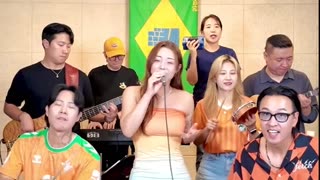 Trem das onze cantado por japoneses