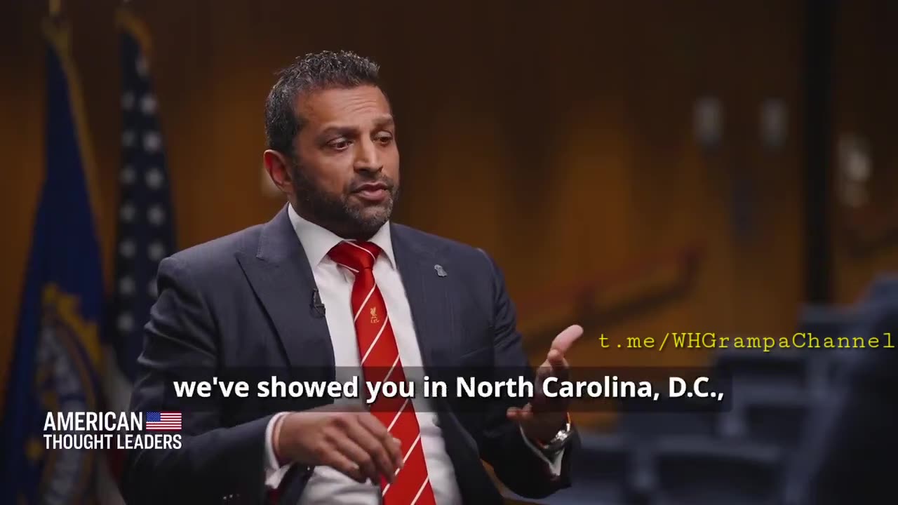 Kash Patel: We are dismantling the satanic 764 pedo group ...