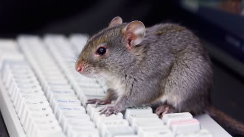 Maus vor Computer
