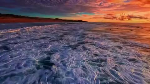 Beautiful sunset 🌆 and ocean 🌊