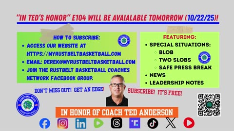 Don't Miss V104 of In Ted's Honor!