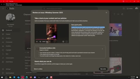 I Got A Hate Speech Strike For Kanyes Heil Hitler On JouTube