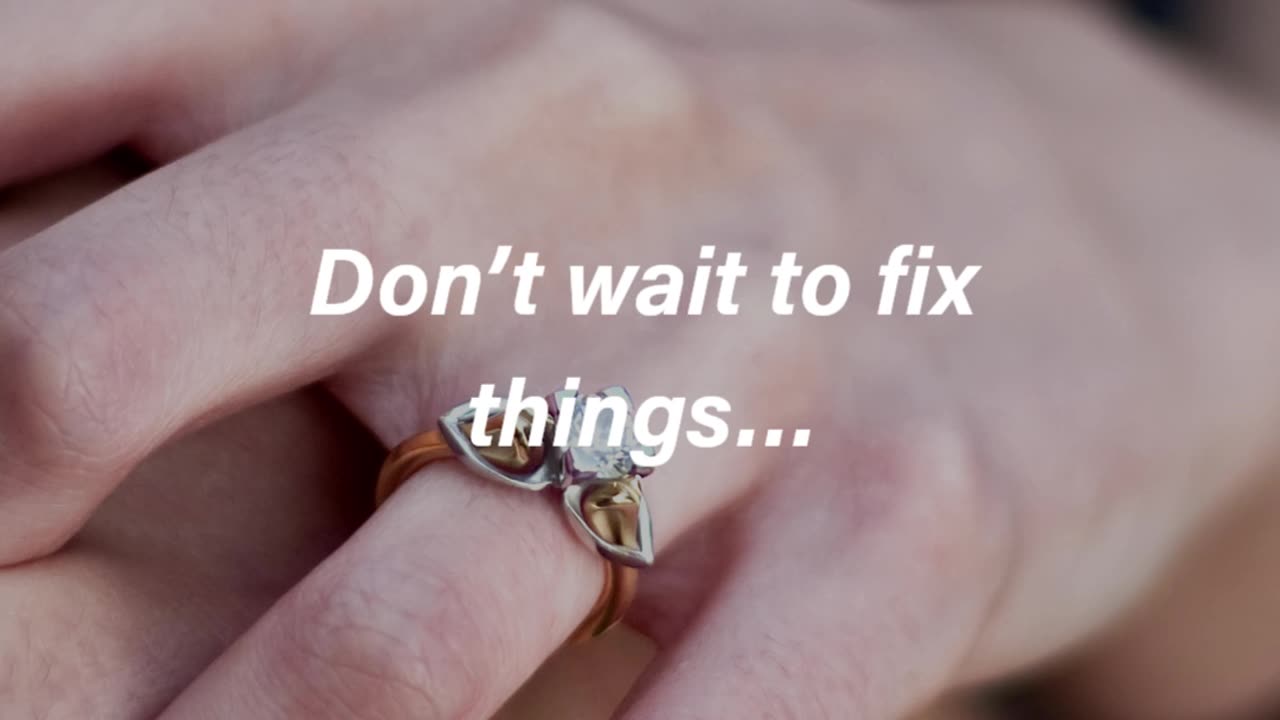 Say It Now. Fix It Now. Tomorrow Isn’t Promised.