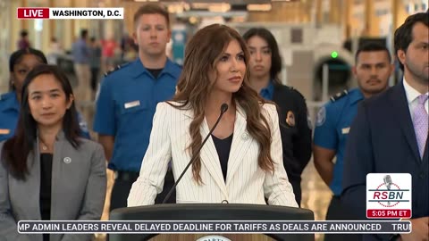 WATCH FULL: Secretary Kristi Noem Announces No Shoe removal TSA policy Changes - 7/8/25