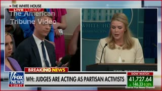 WATCH: Karoline Leavitt Obliterates "Democrat Activist" Rogue Judge, Exposes His Wife and Bias