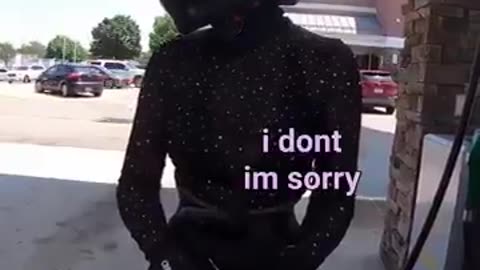 Nog Sexually Harasses Woman At Gas Station Because Clown World