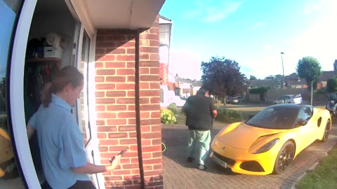 Dream Car Photo Op Delights Pizza Delivery Guy