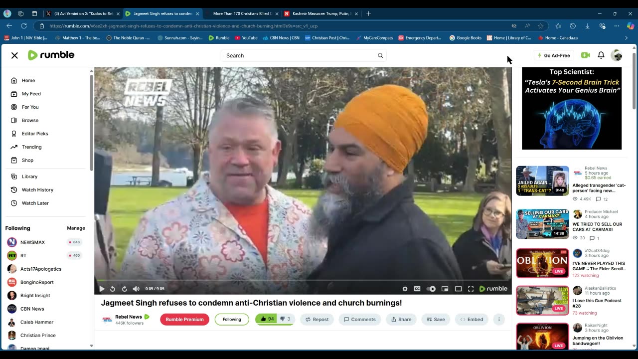 Jagmeet Singh refuses to speak out against Church burnings and Christian persecution in Canada
