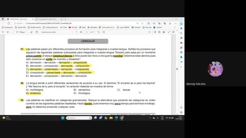 PAMER SEMESTRAL 2023 | Semana 08 | Lenguaje: El Verbo II