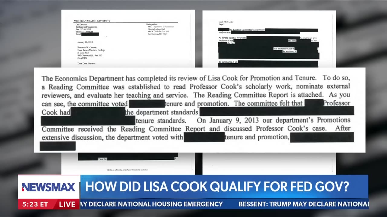 Leaked Documents Reveal Lisa Cook’s Questionable Qualifications