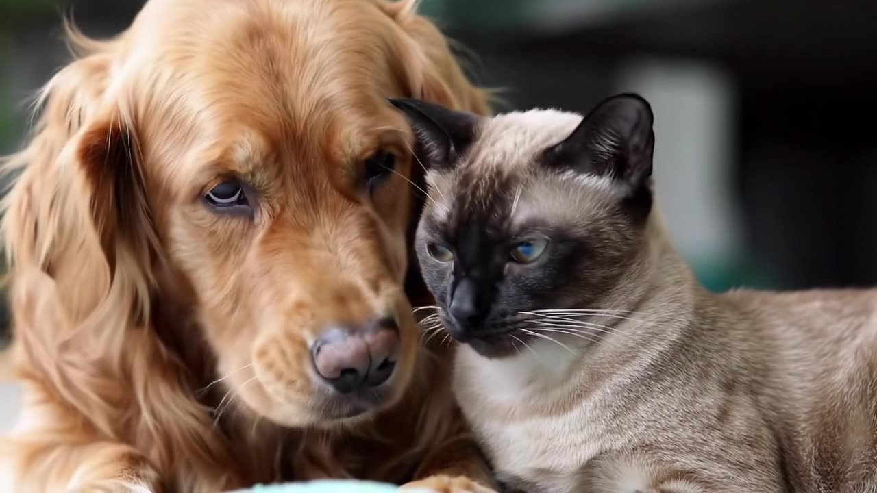 Dog and Cat Friendship