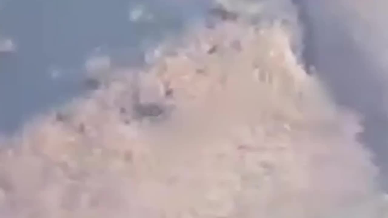 Dropping Landmines Along River Crossing Behind Russian Lines