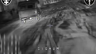 Russian Transport Van Comes Under Attack Overnight(Incredible Footage)