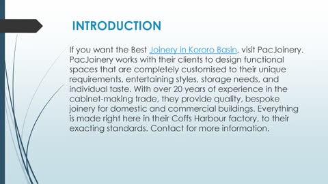Best Joinery in Kororo Basin