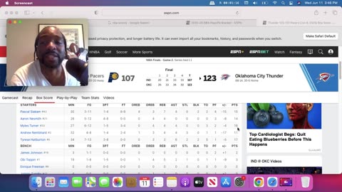 NBA Finals game 3 pick Thunder vs Pacers Rant