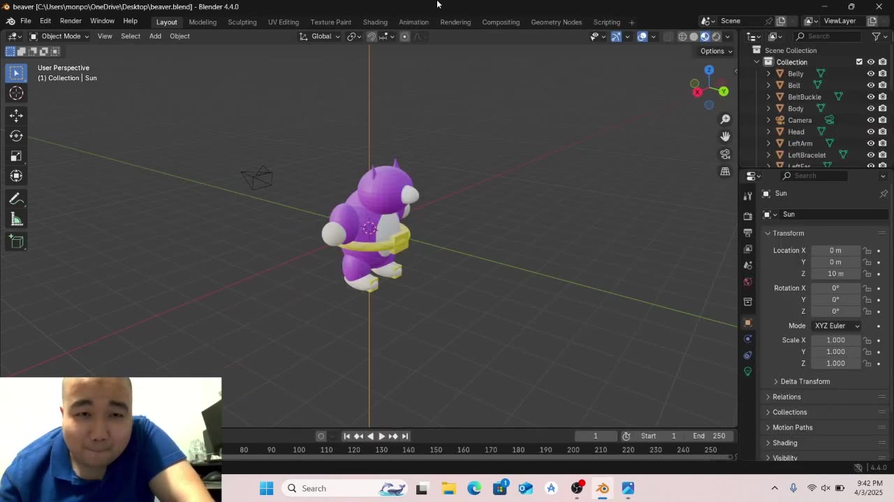 Gentle Giant in 3D - Modeling Big the Cat from Sonic Adventure in Blender | Character Showcase