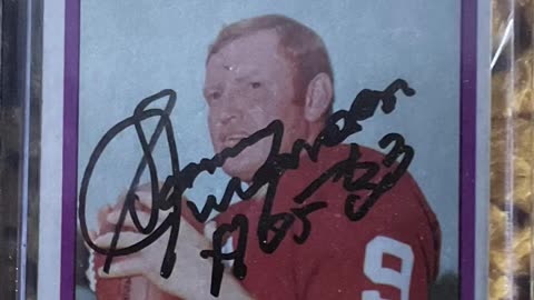 SONNY JURGENSEN AUTOGRAPH , #httr #redskins