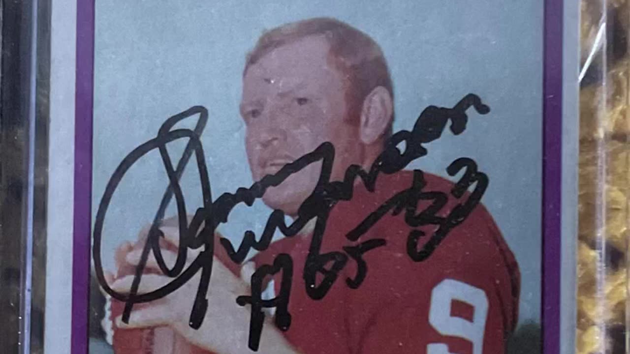 SONNY JURGENSEN AUTOGRAPH , #httr #redskins