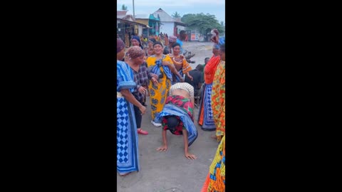 Shame african women dance in public