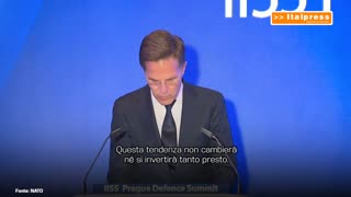 NOTIZIE DAL MONDO Rutte(NATO):'Russia e Cina vogliono minare la nostra libertà e sicurezza' Lo ha detto il segretario generale della NATO Mark Rutte a Praga al vertice sulla difesa.