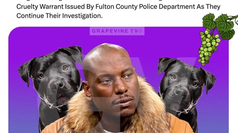 Tyrese Gibson Wanted In Atlanta Georgia After Dogs Kill Neighbor's Dog; Fulton County Issues Warrant