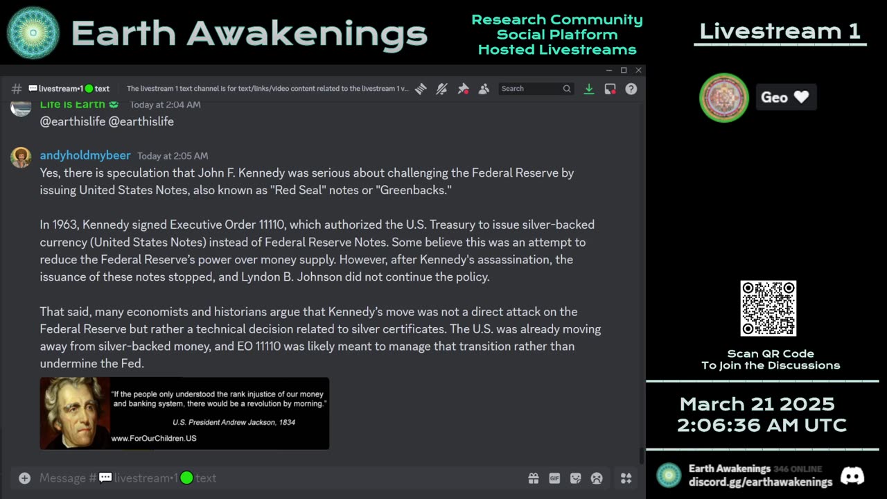 Earth Awakenings - Livestream 1 - #3054
