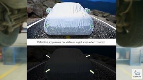 Amazon Basics Silver Weatherproof Car Cover - 150D Oxford, Sedans up to 200"