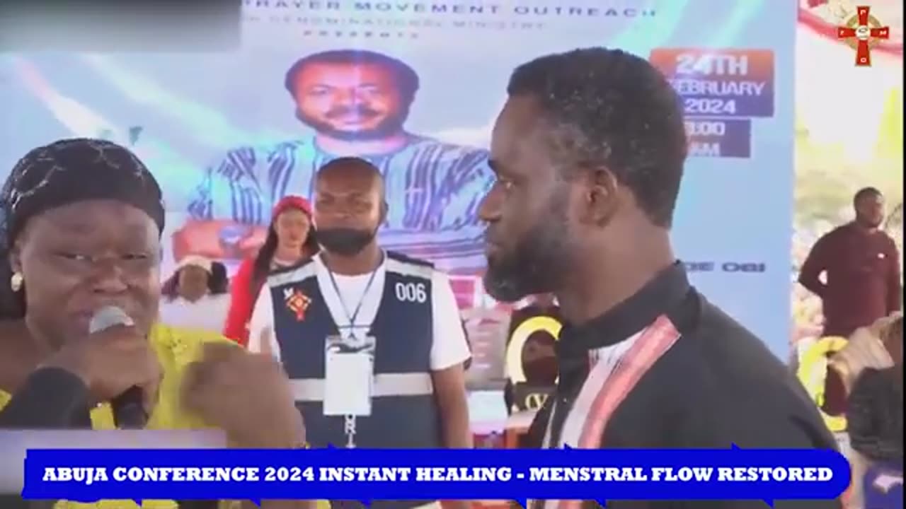 Ceased menstrual flow miraculously restored after prophetic Declaration in Abuja Conference 2024.