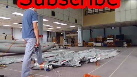 Funny How They Test Escape Slide in Workshop #Aviation #Flying #AeroArduino