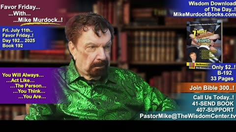 Fri. July 11 - Favor Friday With Mike Murdock..!!!