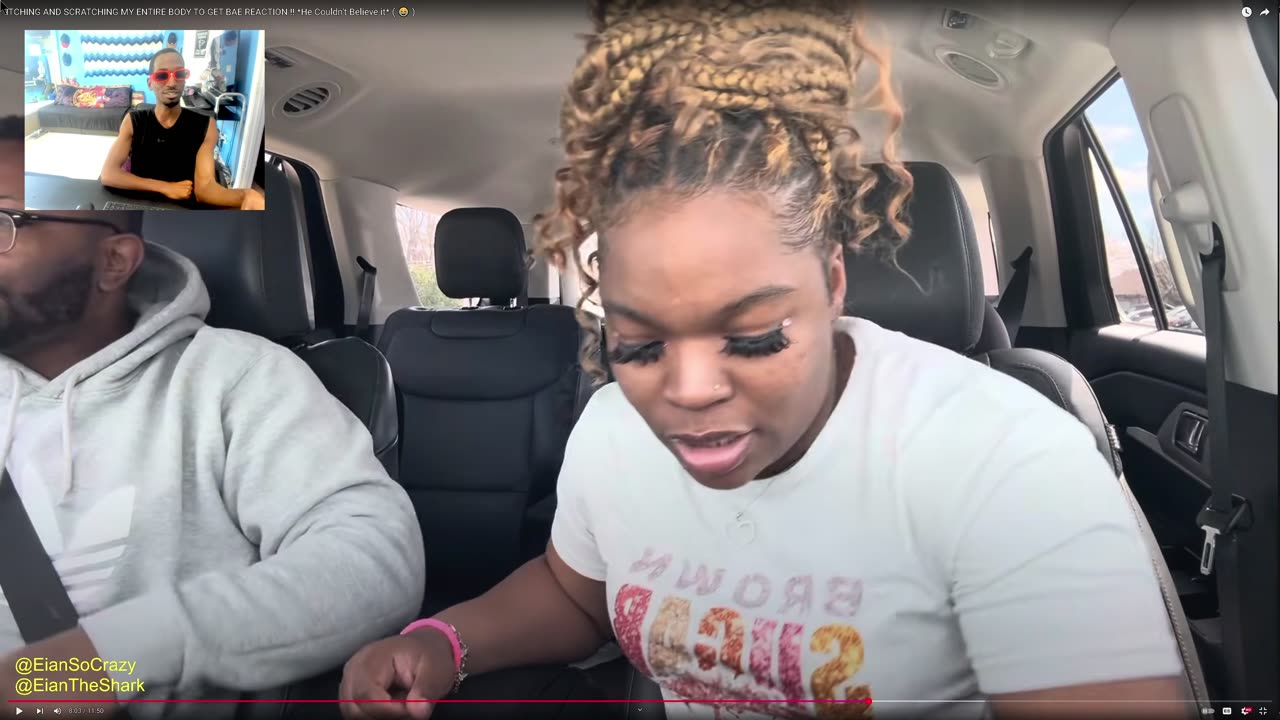 Donn & Decia ITCHING AND SCRATCHING MY ENTIRE BODY TO GET BAE REACTION ! 😂 Reacts