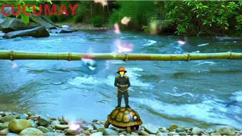 River Turtle Becomes Bridge Guardian