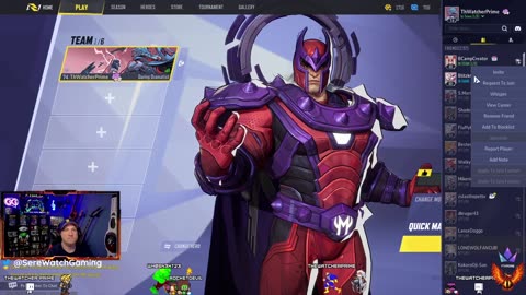 Watcher back playing some #MarvelRivals!!! Wide variety today!!!