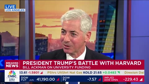 Trump Posts: BILL ACKMAN ON HARVARD AND UNIVERSITY FUNDING, THIS MORNING ON SQUAWK BOX…