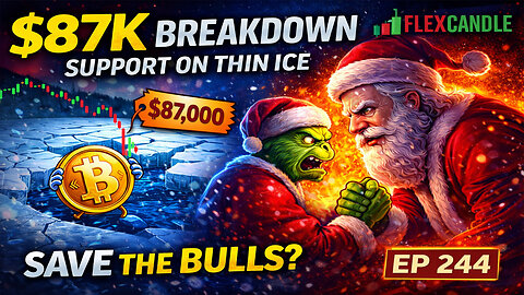 $87K Breakdown Incoming? Bitcoin Support on thin Ice | Will Santa Save The Bulls? 🎄 | EP. 244