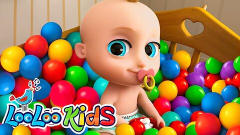 Johny Johny Yes Papa - Learn Colors with Colorful BALLS + Baby Shark Surprise Eggs - Kids Songs