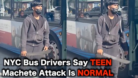 Machete Wielding TEENS Attack NYC Bus