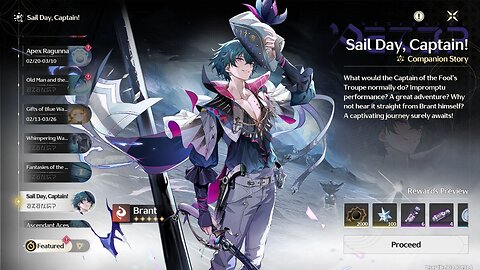 Brant Character Story - Sail Day, Captain! - Companion Story - Wuthering Waves (WuWa) - v2.1- 1.50x