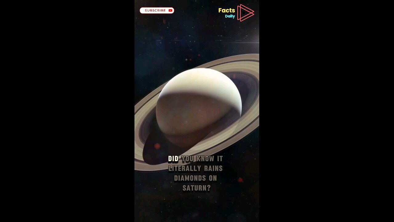 Does DIAMOND RAIN Fall On Saturn? #space #nasa #saturn
