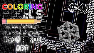 Coloring Pixels - Speedpainting The Whole Book! #19 (Isometric Art)