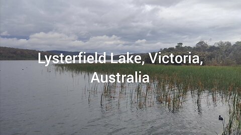 Dad and I Check Out Lysterfield Lake, Victoria, Australia