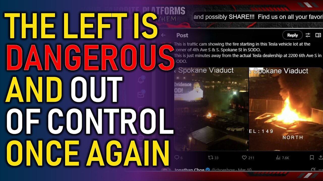 Tesla, X, and more are under attack from the deranged LEFT... shocker, I know.