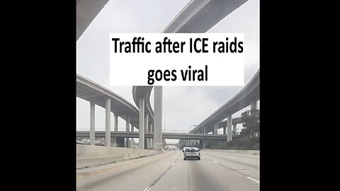 LA traffic after ICE raids goes viral