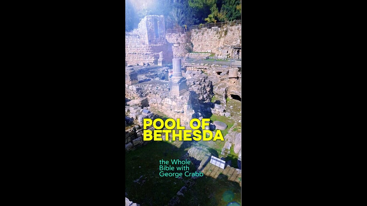 See the Pool of Bethesda in Jerusalem