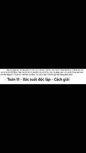 Toán 11: Bạn Ân làm một bài thi gồm 10 câu hỏi. Với mỗi câu hỏi, nếu trả lời đúng thì được